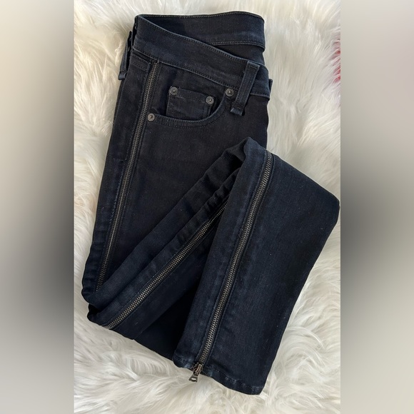 Rag & bone Zipper skinny Coal Color - Picture 2 of 5